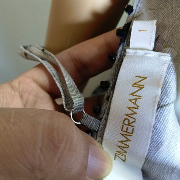 Zimmermann Balance linen and silk bustier dress AU 1 - Picture 14 of 14